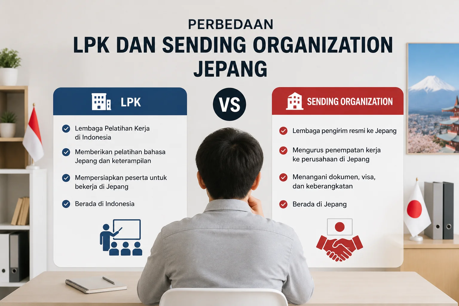 Perbedaan LPK dan Sending Organization Jepang