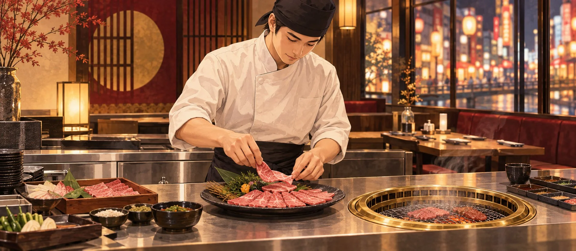 Lowongan Kokunai Restoran Yakiniku di Osaka Namba: Gaji 285.000 Yen per Bulan